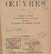 Oeuvres: Le devin du village, Lettres écrites de la montagne, Dialogues, Les rêveries d'un promeneur solitaire